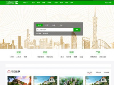 开源系统多城市房产房市营销推广系统源码修复版自适应移动端